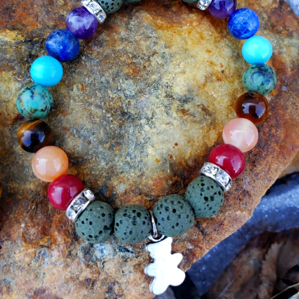 Great Gatsby Green Stretchy Bracelet
